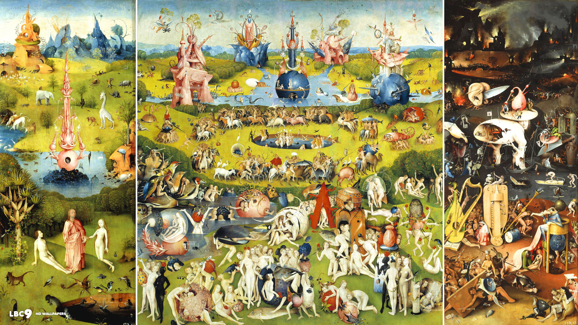 Is Right Wing of The Garden Triptych by Cradle of Filth a reference to the painting Garden of Earthly Delights by Hieronymus Bosch